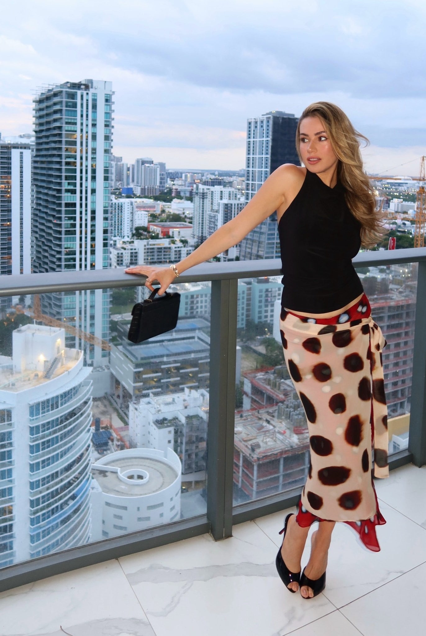 SOERA Eleni Wrap Midi Skirt Scarf Detail - Skirt - SOERA-478083-L-OS-87043 L