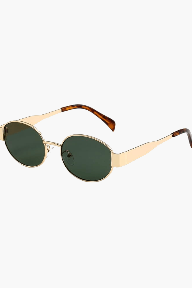 SOERA Cilia Sunglasses - Sunglasses - DHOD2-RE325002 Gold frame green lenses