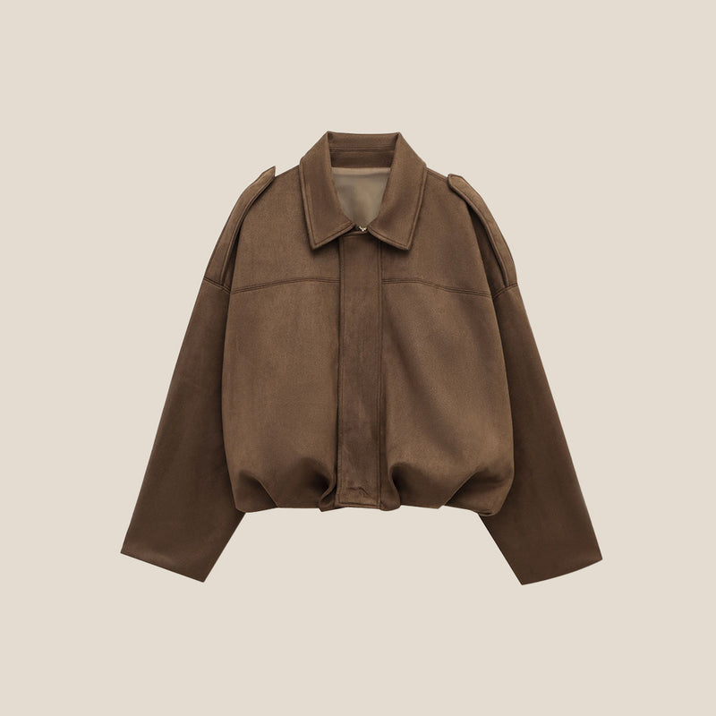 Veste marron SOERA sur fond neutre