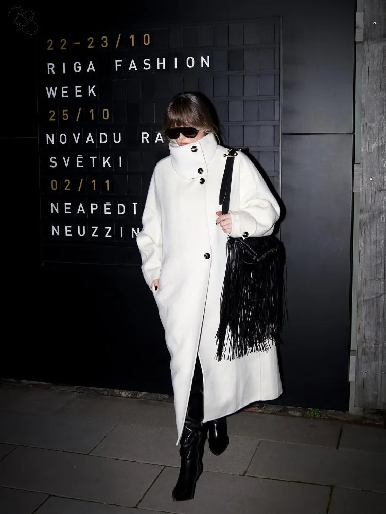 Julia Stand Collar Long Coat 3