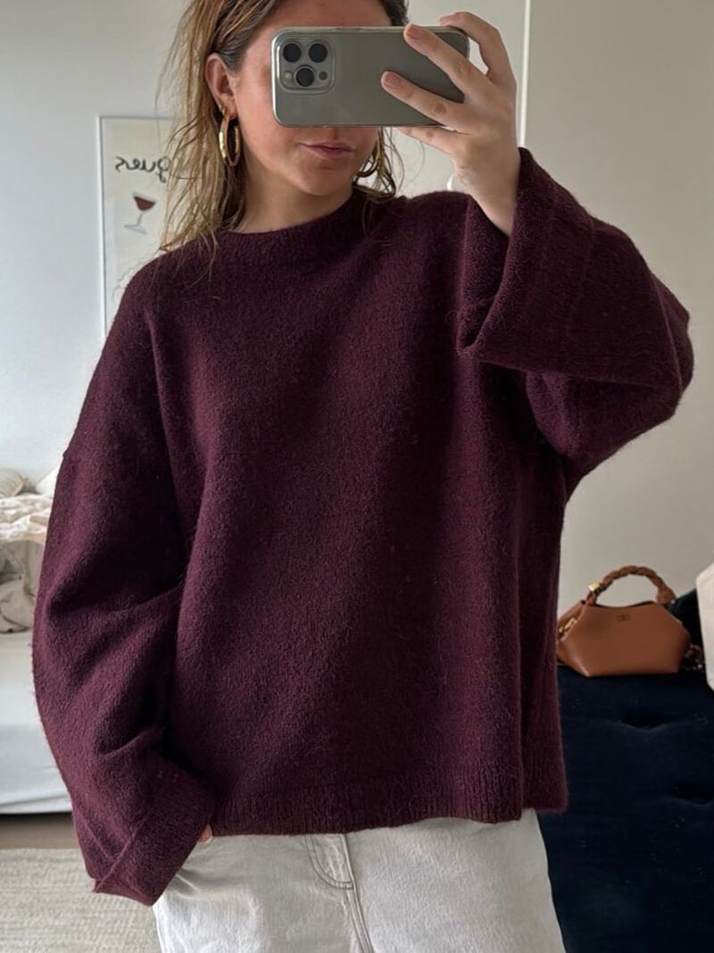 Shiela Burgundy Pullover - SOERA Store