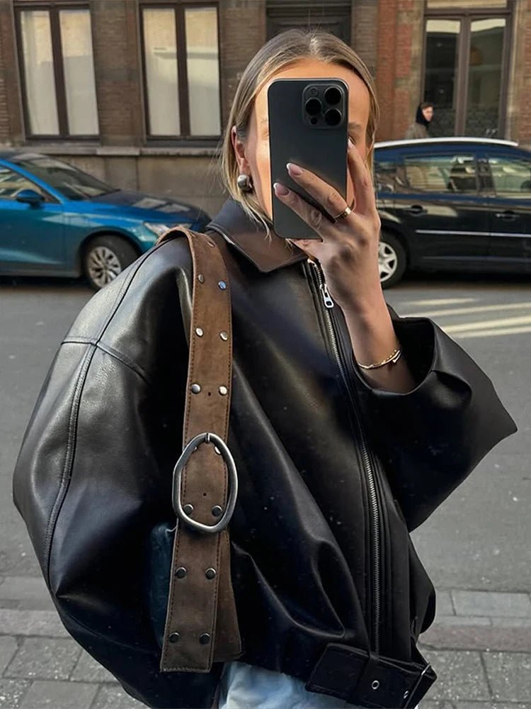 Soera Caroline Vegan Leather Jacket 