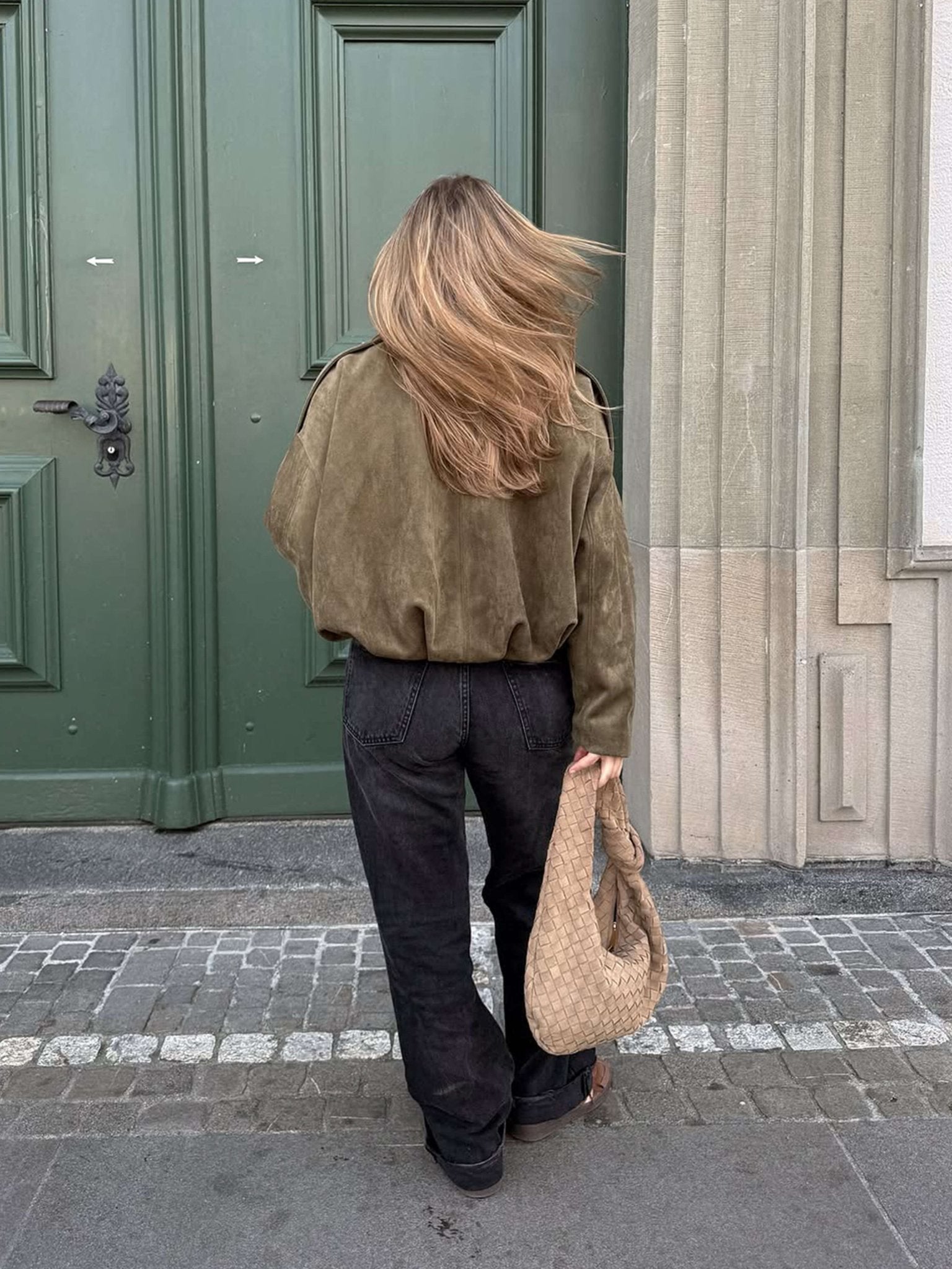 Soera Katherine Suede Bomber Jacket 