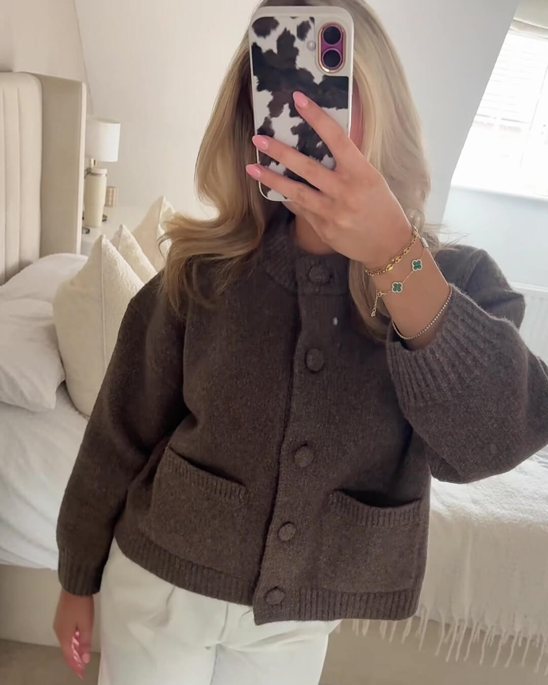 Soera Nessa Thick Knitted Cardigan 