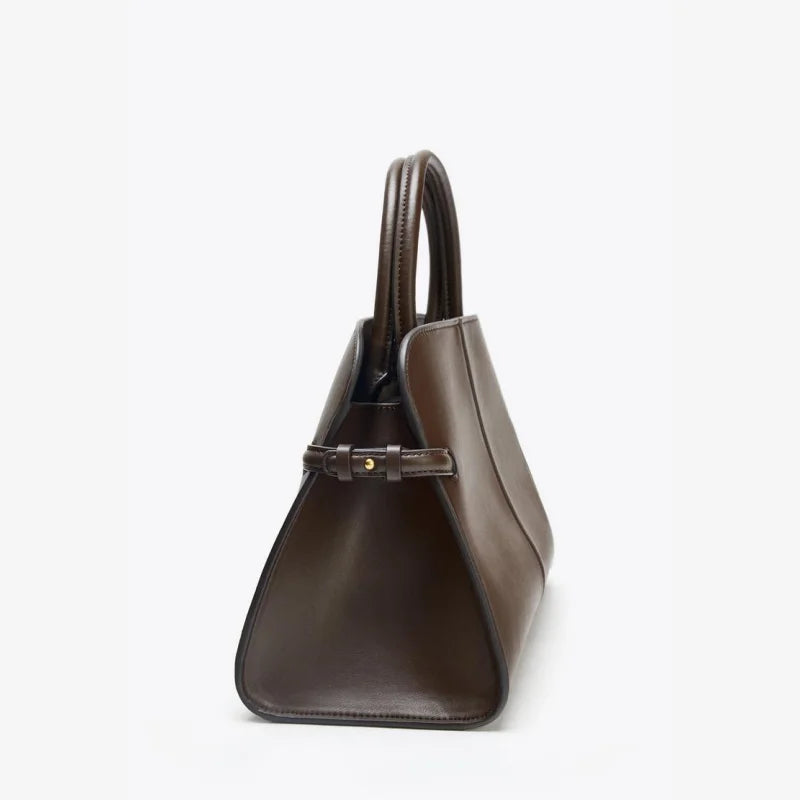 Stylish Black Women's Tote Bag with Crossbody Strap for Everyday Use 4