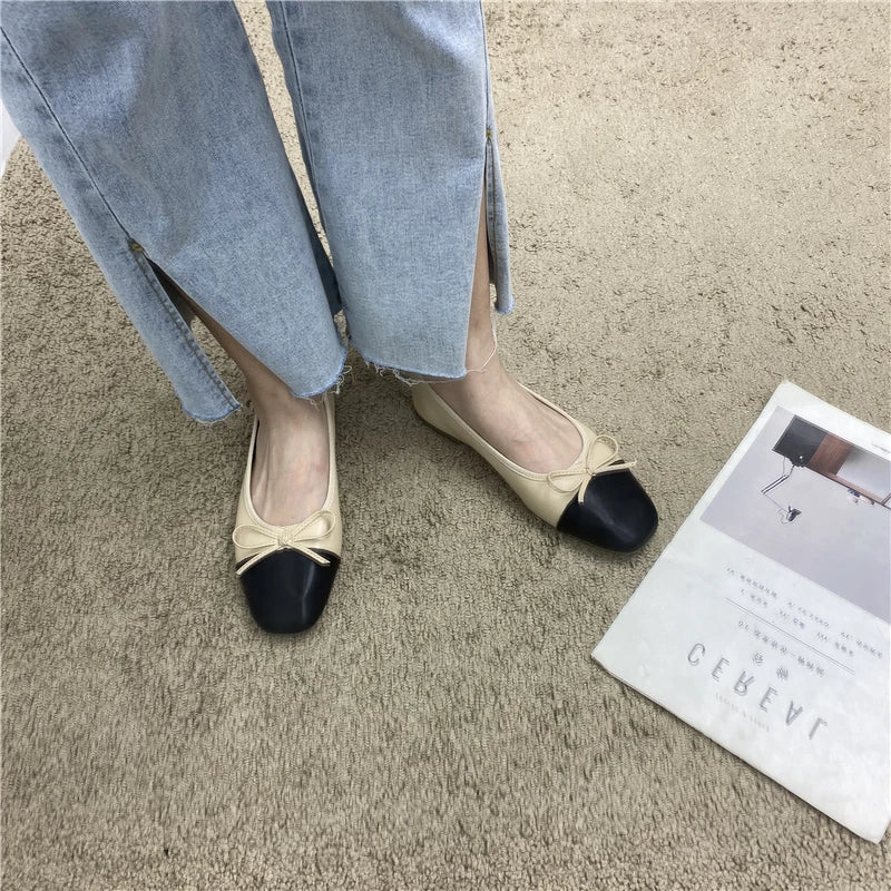 Women's Large Size Flats with Bow - Comfortable Spring & Autumn Loafers 3