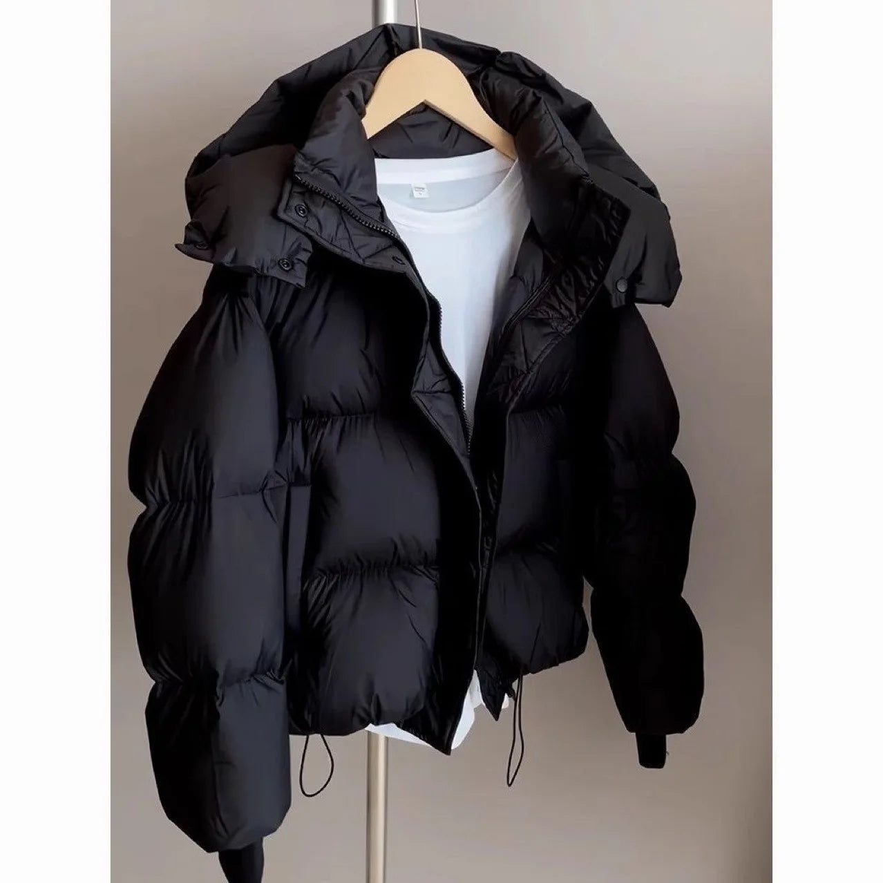 Veste matelassée épaisse à capuche Bella