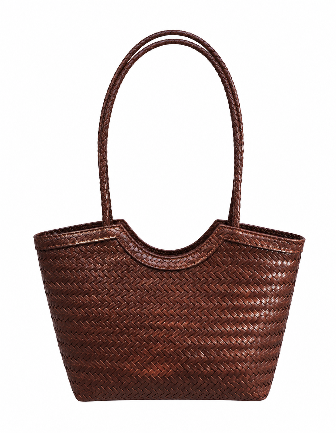 Sac Rica tressé en similicuir