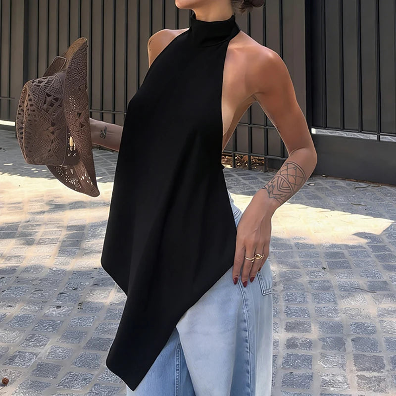 Elina Backless Halter Top