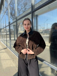 Veste ajustée en suédine imitation Sharmaine Slim Fit