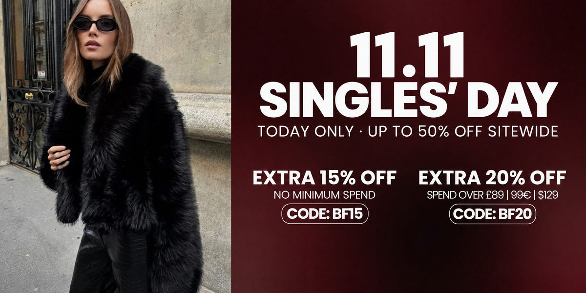 11.11 Singles' Day, today only: up to 50% off sitewide, extra 15% with BF15, extra 20% over 99EUR with BF20