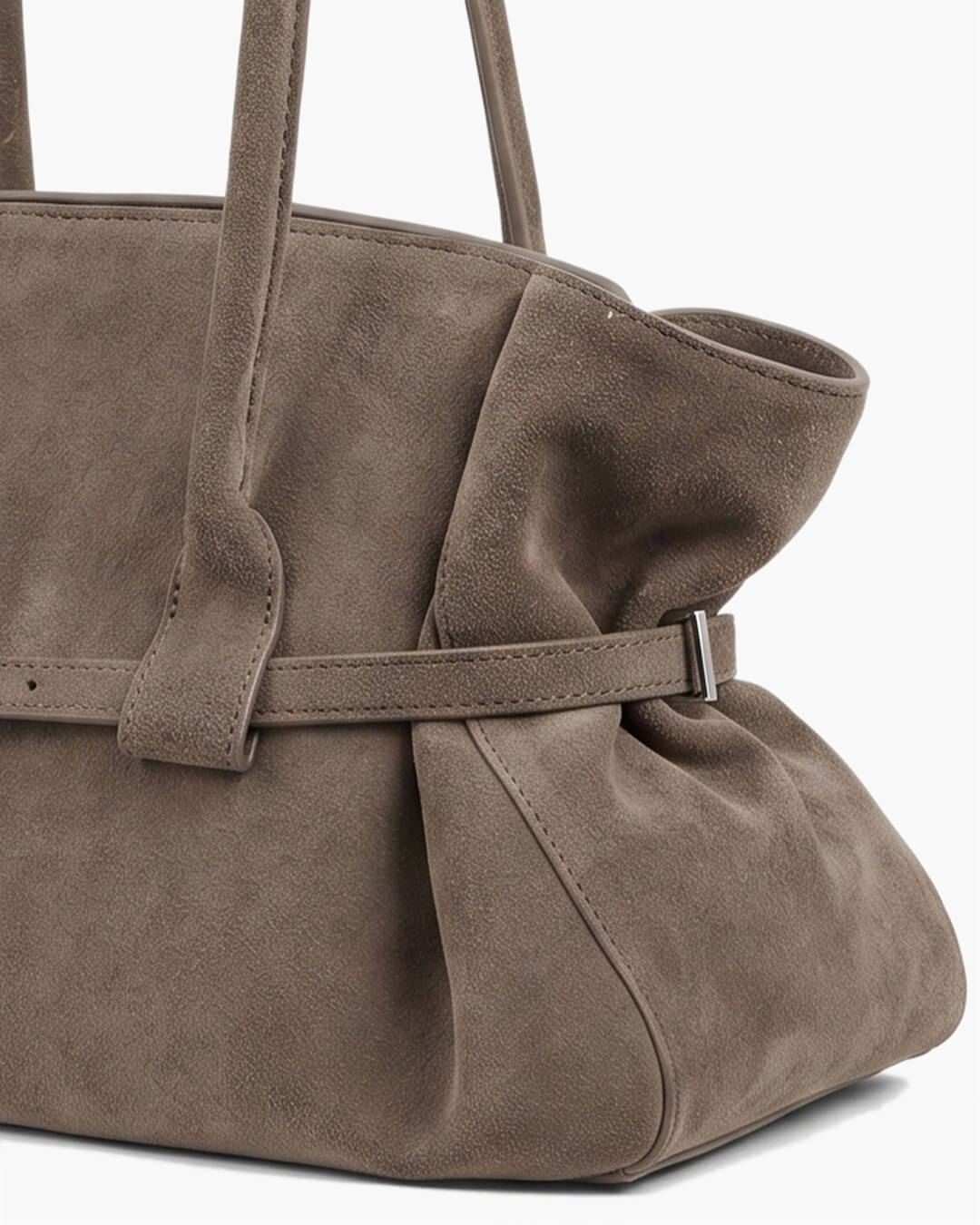 SOERA Briana Belted Tote Bag - Bag -  Taupe