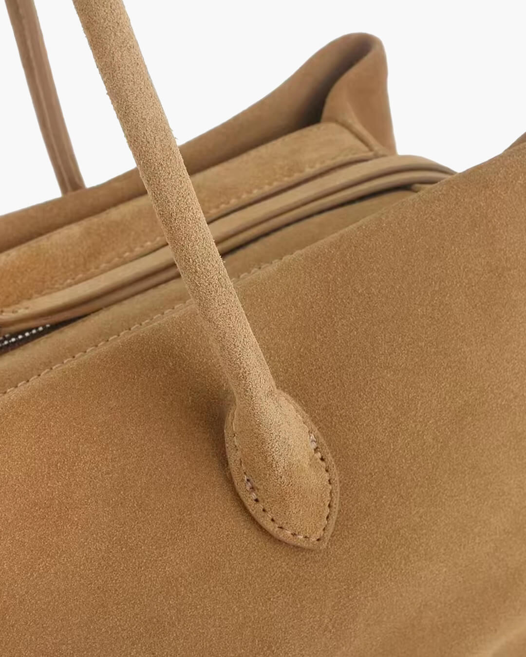 SOERA Carly Frosted Suede Tote Bag - Bag - SOERA-325059-SUE-40-56867 Coffee 40 x 17 x 25 cm