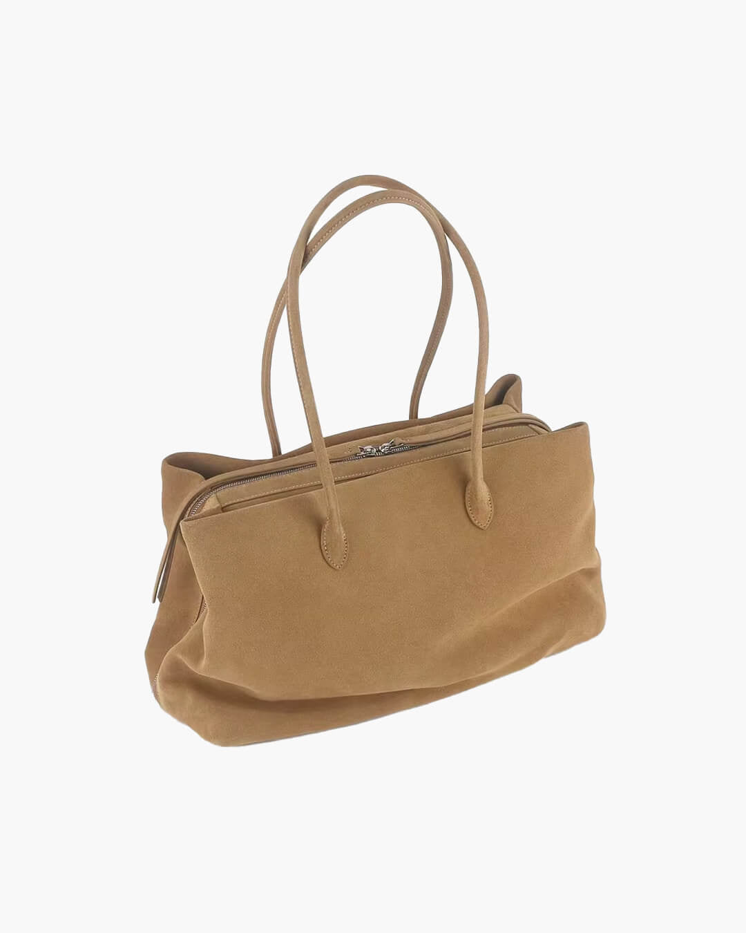 SOERA Carly Frosted Suede Tote Bag - Bag - SOERA-325059-SUE-40-56867 Coffee 40 x 17 x 25 cm