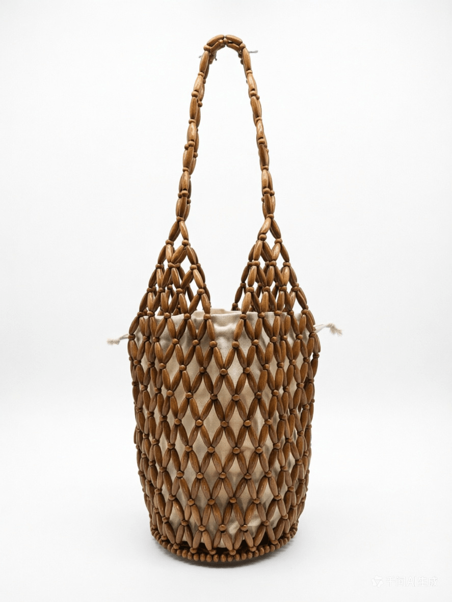 SOERA Margot Woven Beaded Tote Bag - Bag - SOERA-258883-BRO-36-39011 Brown 36