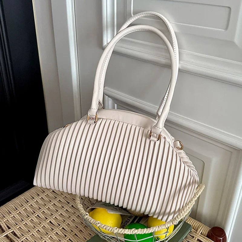 SOERA Mariana Pleated Shoulder Bag - Bag - SOERA-677379-DEF-OS-04615 Coffee