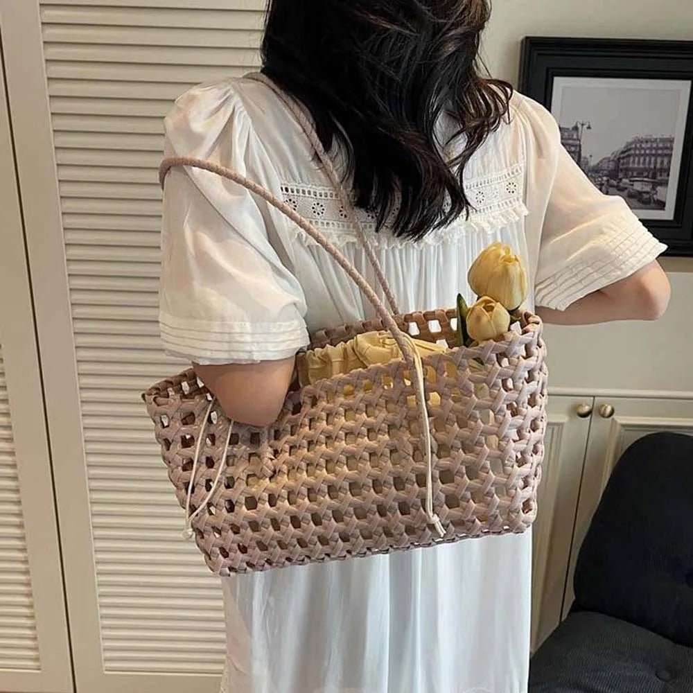 SOERA Sienna Hollowed Shoulder Tote - Bag -  Claret