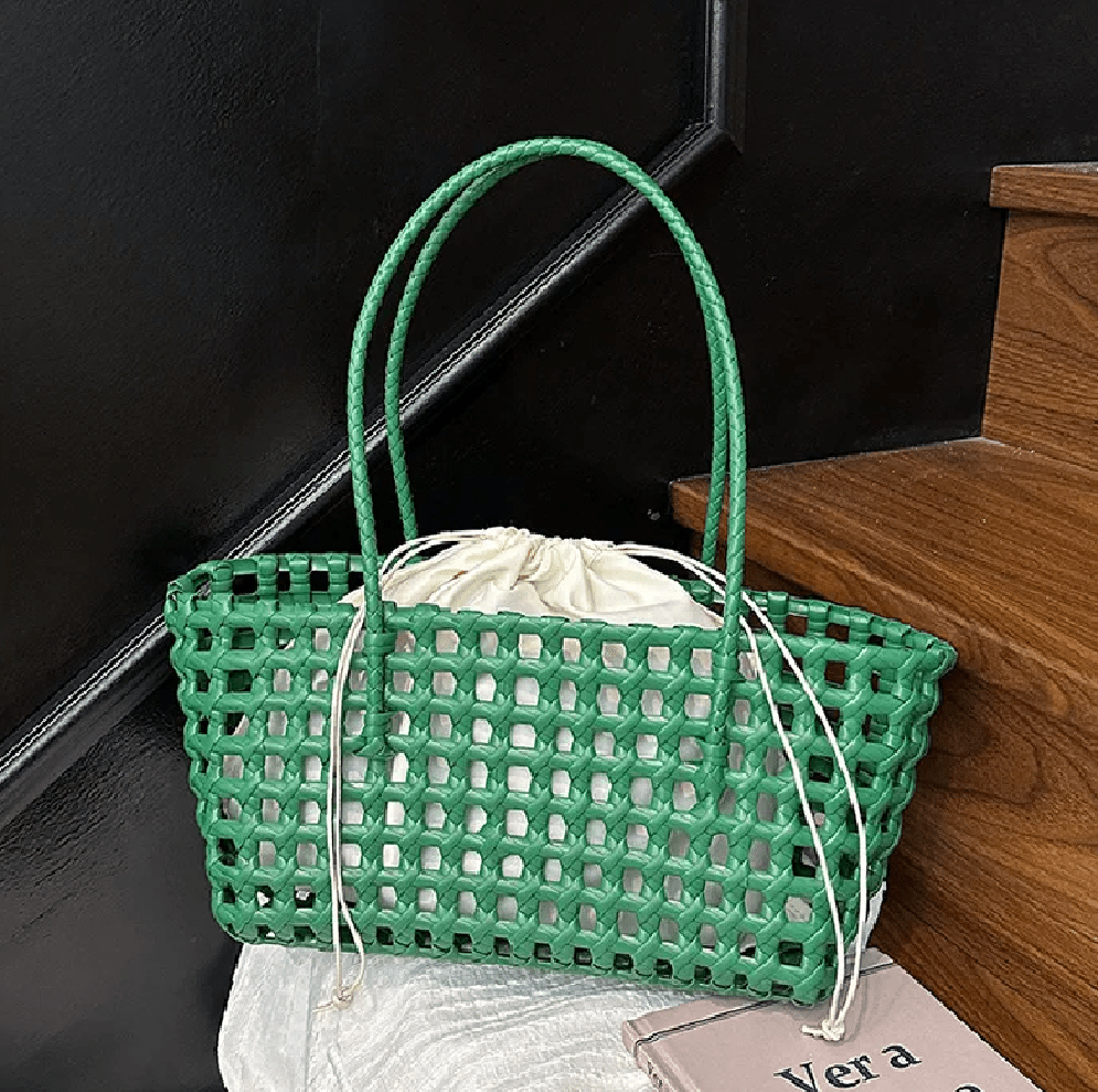 SOERA Sienna Hollowed Shoulder Tote - Bag -  Green
