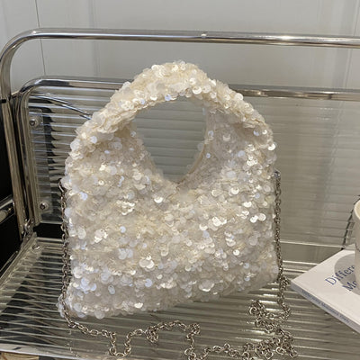 Sac bandoulière de soirée à sequins Sophia