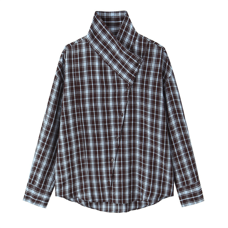 SOERA Rebecca Poplin Plaid Wrapped Shirt - Blouse - SOERA-334019-PLA-M-56003 M