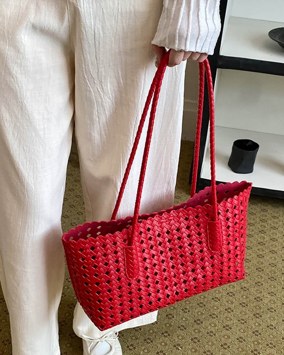 Briana sac cabas en paille tressée