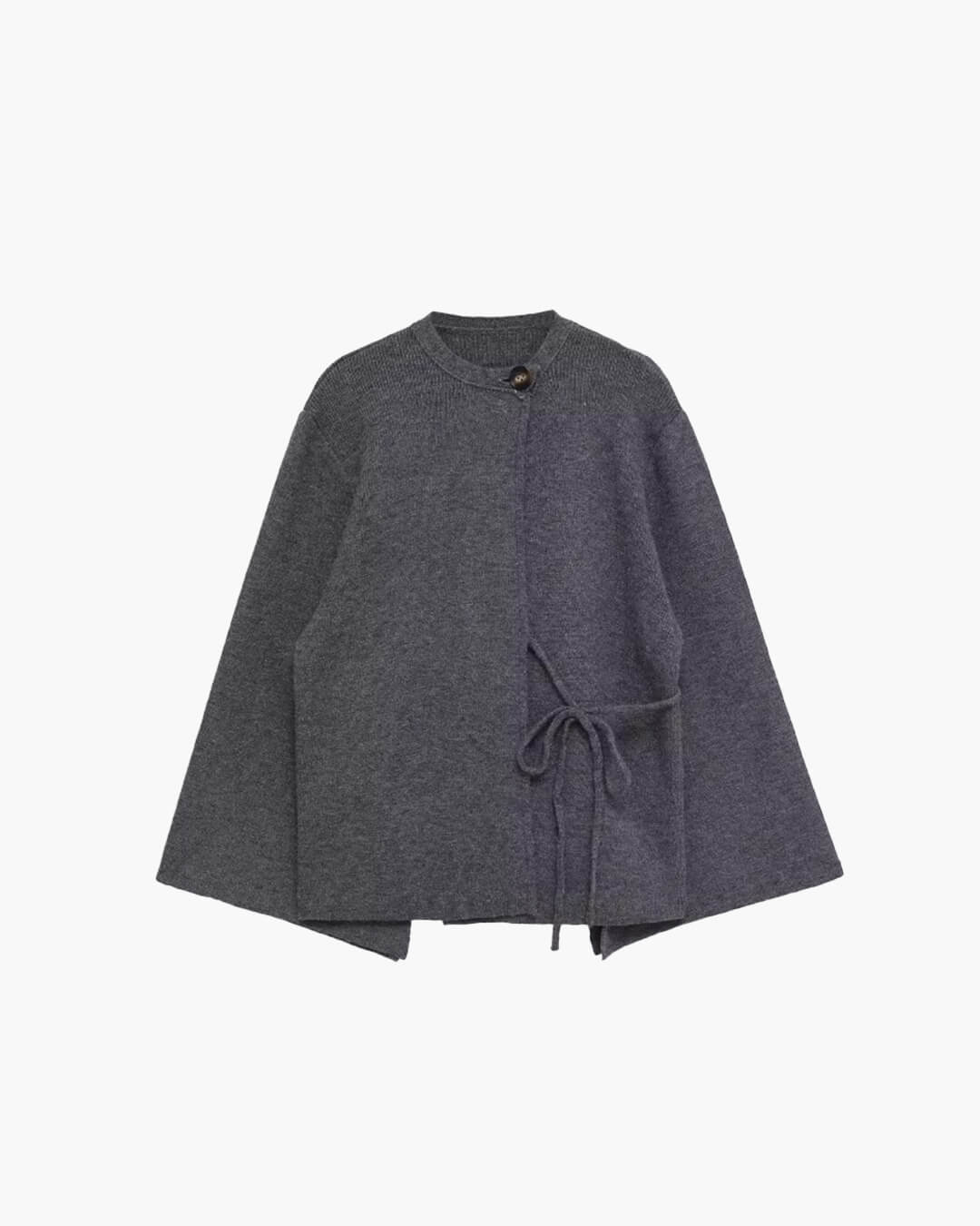 SOERA Suzette Slit Batwing Cardigan - Cardigans - 3256810031976624-;rf1765284569243159478 S Gray