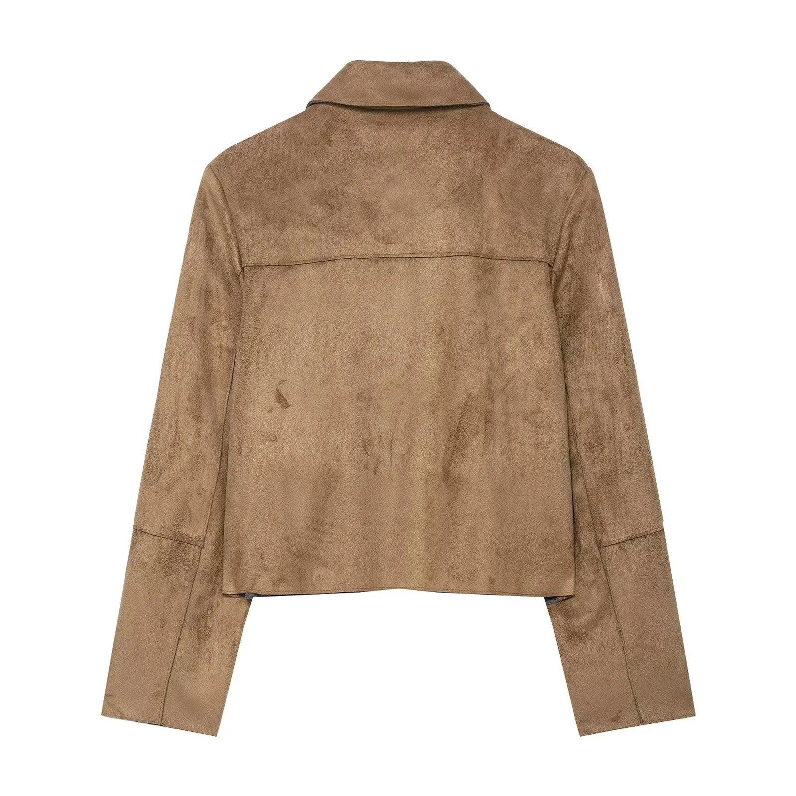 SOERA Elara Suede Jacket - Coats & Jackets - 3256809599278105-;hP1757549903450664435 Brown S