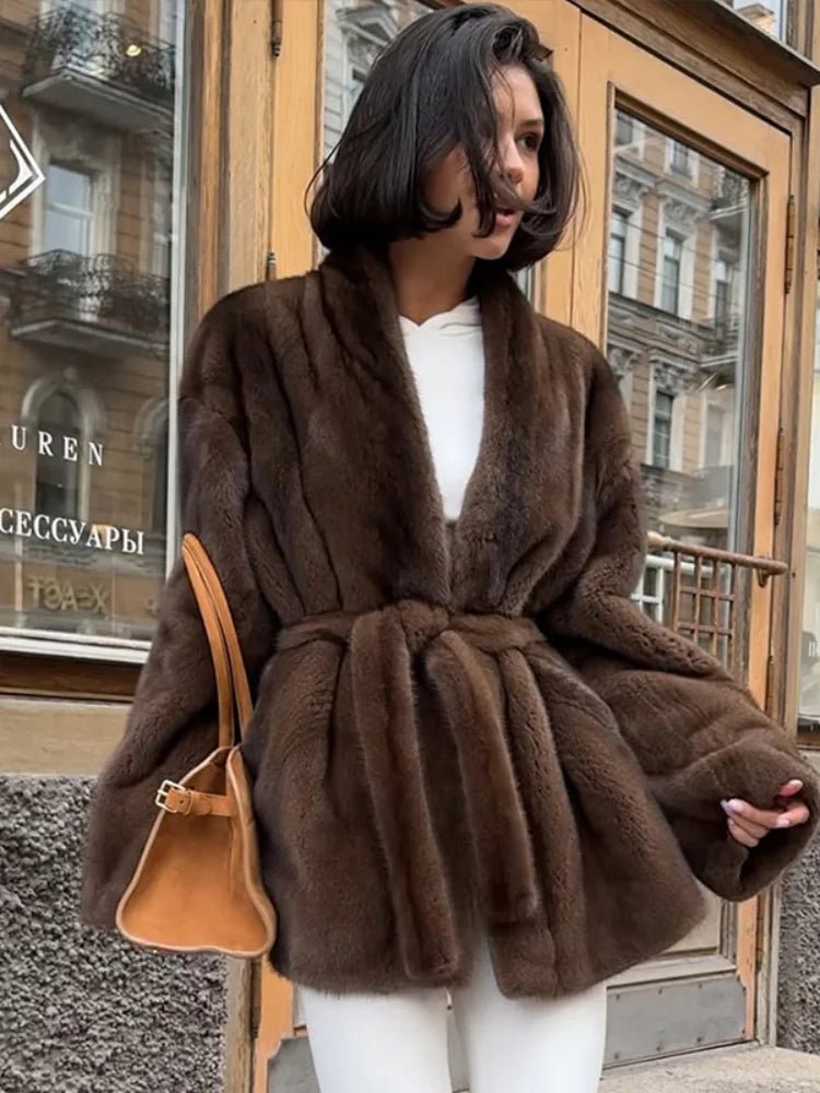 SOERA Hazel Belted Faux Fur Jacket - Coats & Jackets - 3256810152833140-;GH1765284569716361313 M