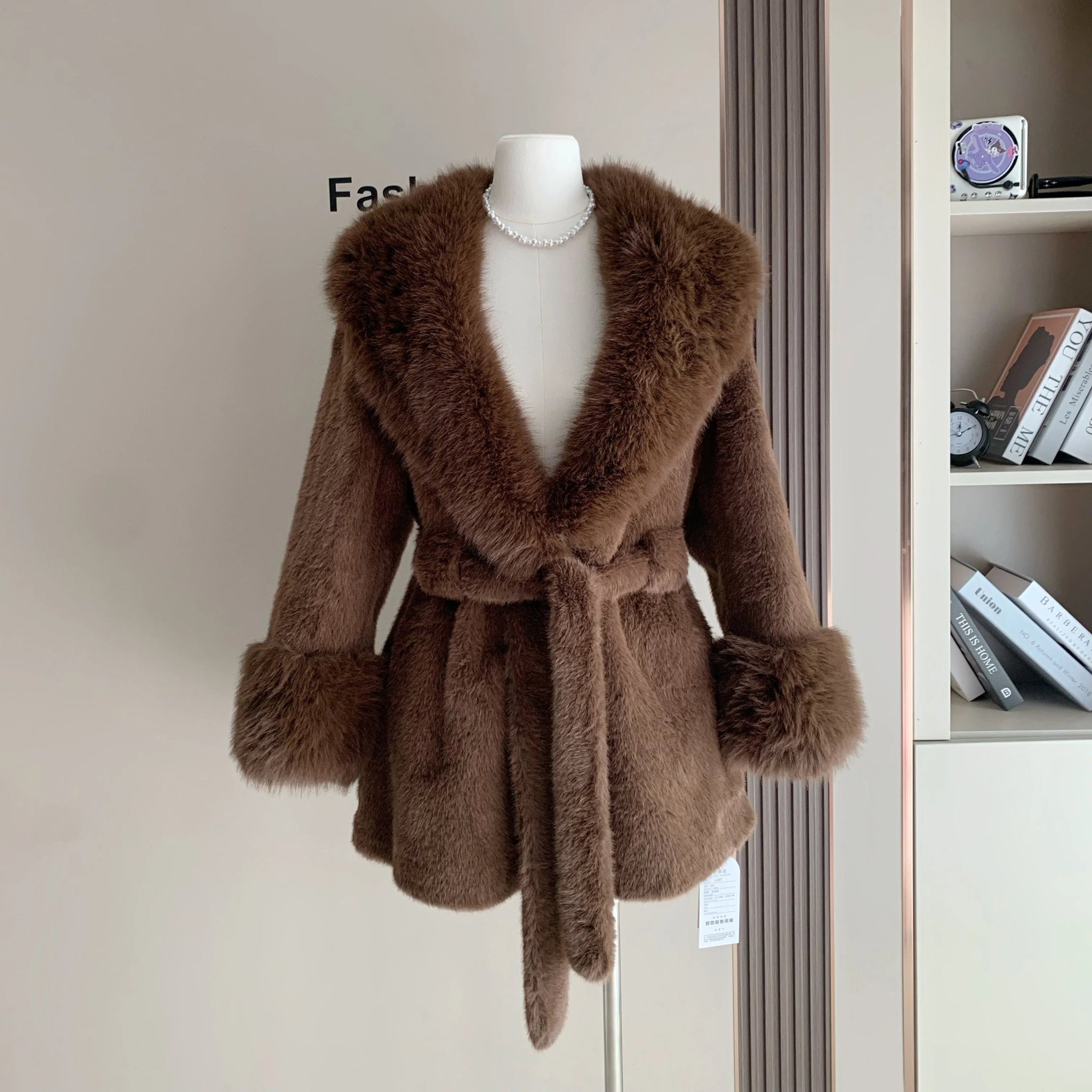 SOERA Jessa Faux Fur Trim Coat - Coats & Jackets -  Black M