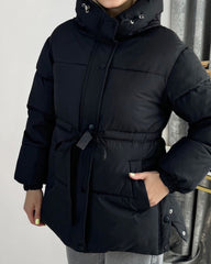Manteau à capuche à lacets Lorna