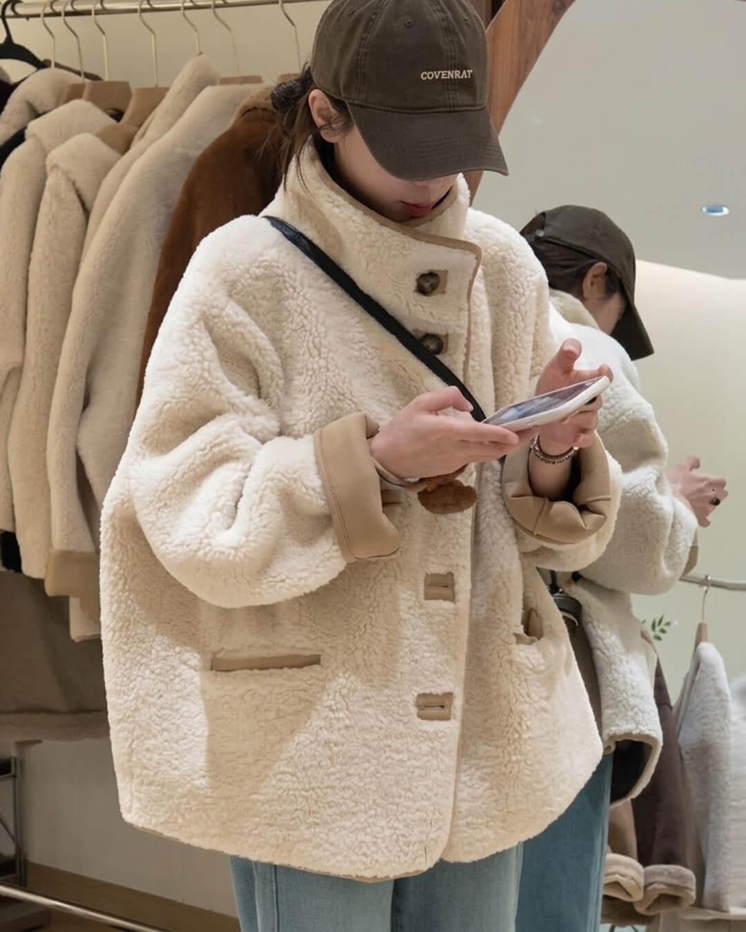 SOERA Vanya Stand Collar Faux Fur Coat - Coats & Jackets - dP1765731916179981300 M
