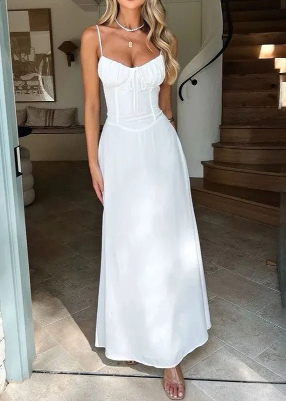 SOERA Bianca Corset Bodice Maxi Dress - Dress -  White L