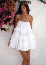Robe d’été à volants superposés Kaira