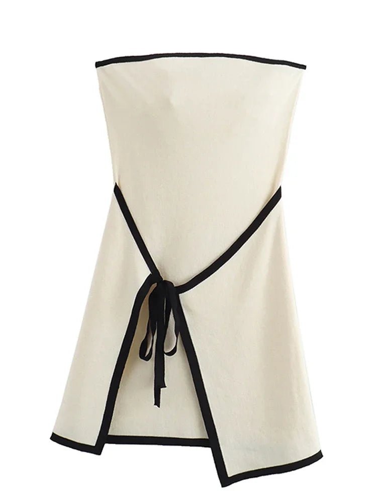 SOERA Celeste Backless Lace-Up Mini Dress - Dress -  Black XS