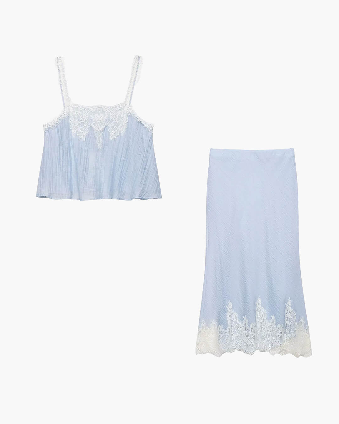 SOERA Celeste Lace Spliced Two - Piece Midi Set - Dress -  Skirt XS