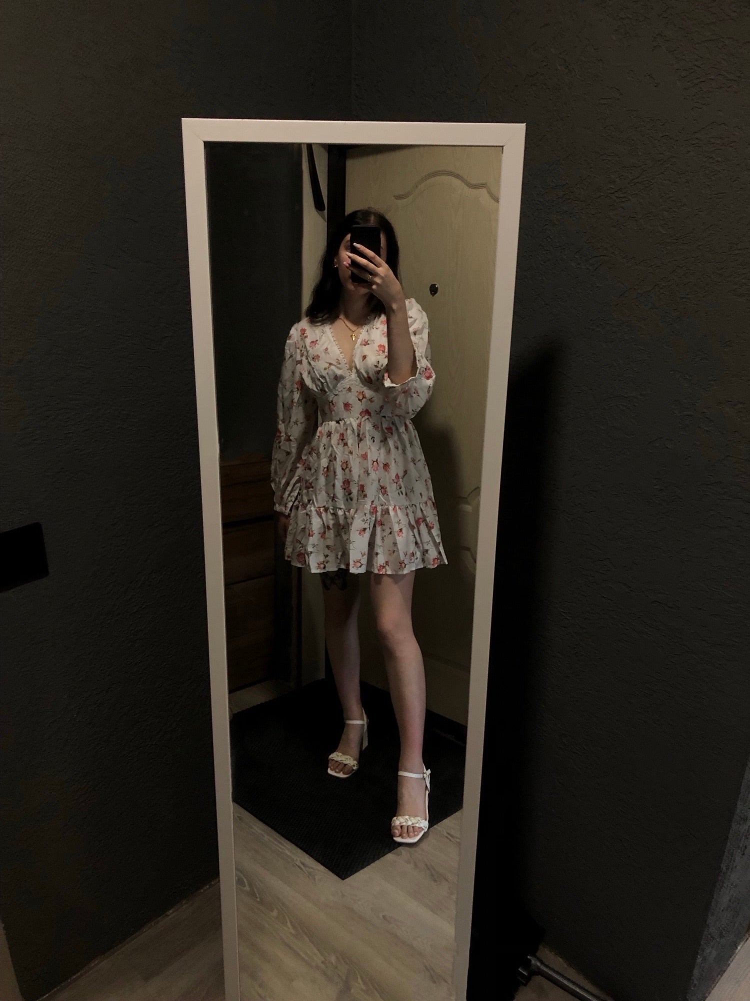 SOERA Lottie Floral Lace Mini Dress - Dress -  White XS