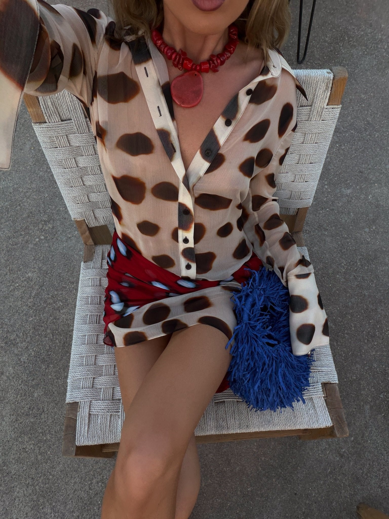 SOERA Margot Animal Print Shirt Dress - Dress - SOERA-154243-S-OS-14019 S