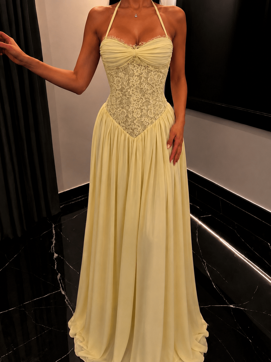 SOERA Vivienne Halter Corset Maxi Dress - Dress - SOERA-792323-ASP-2-90115 S