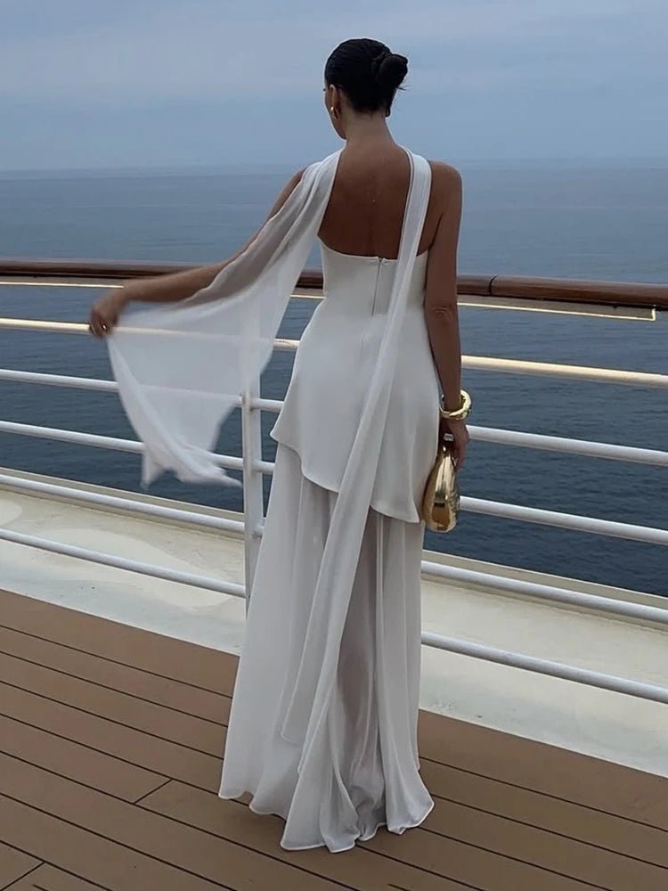 Robe longue Beatrice à corsage bustier