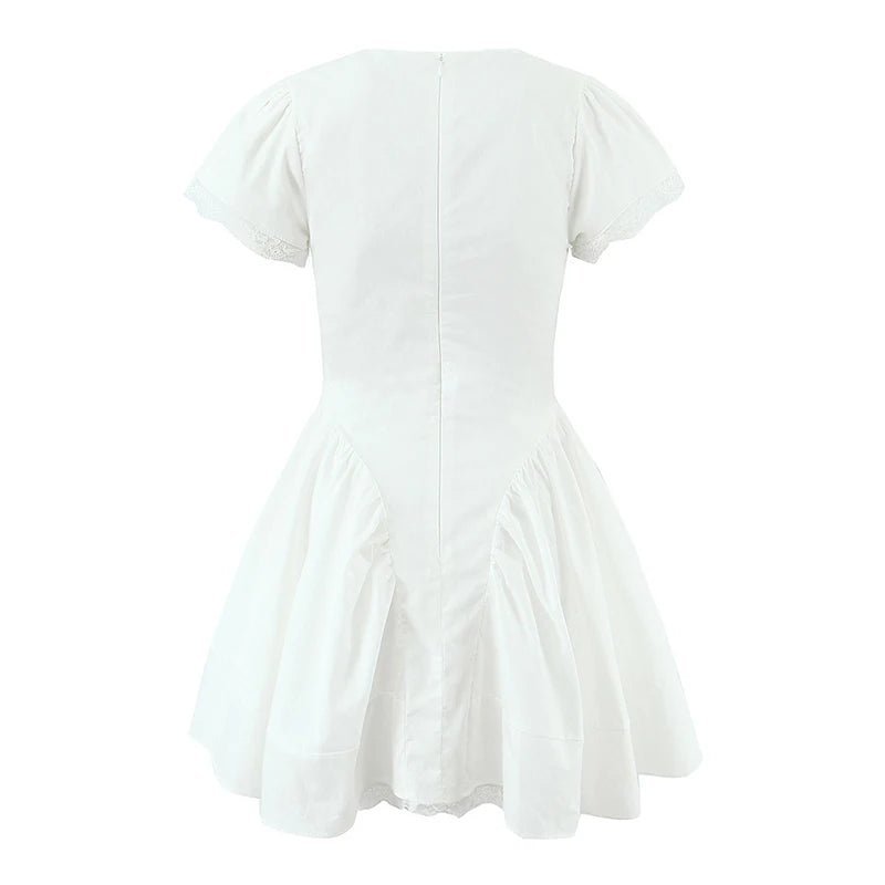 SOERA Beatrice Bow V-Neck Mini Dress - Dresses -  Pink M