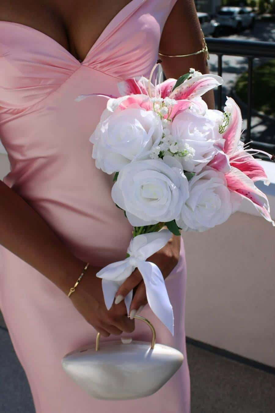 SOERA Clea Satin Off the Shoulder Maxi Dress - Dresses -  Pink XS