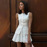 Ensemble Élégant Gilet et Jupe Imani