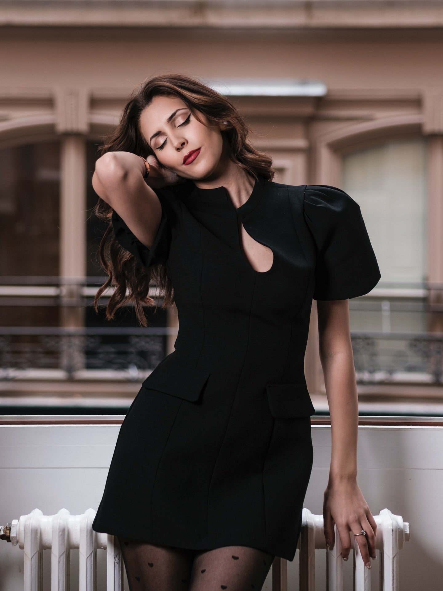 SOERA Julia Puff Sleeves Mini Dress - Dresses - 1005011781523230-;cy1775031591892840444 Black M