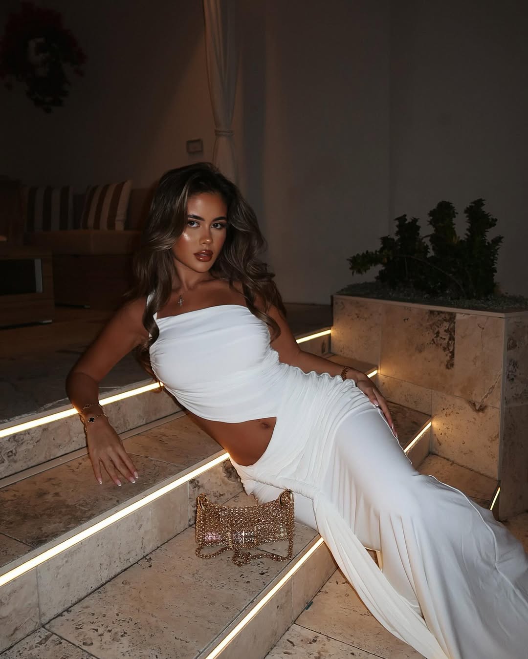 SOERA Miranel One - Shoulder Cut - Out Maxi Dress - Dresses -  White XS