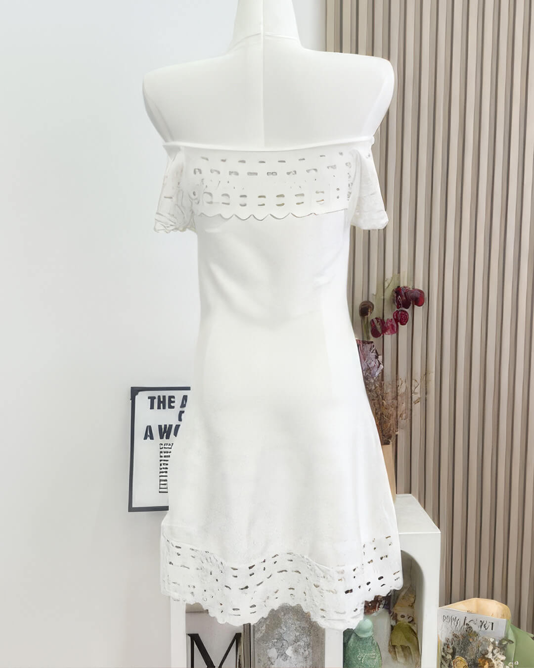 SOERA Morgan Off-Shoulder Crochet Mini Dress - Dresses -  One size