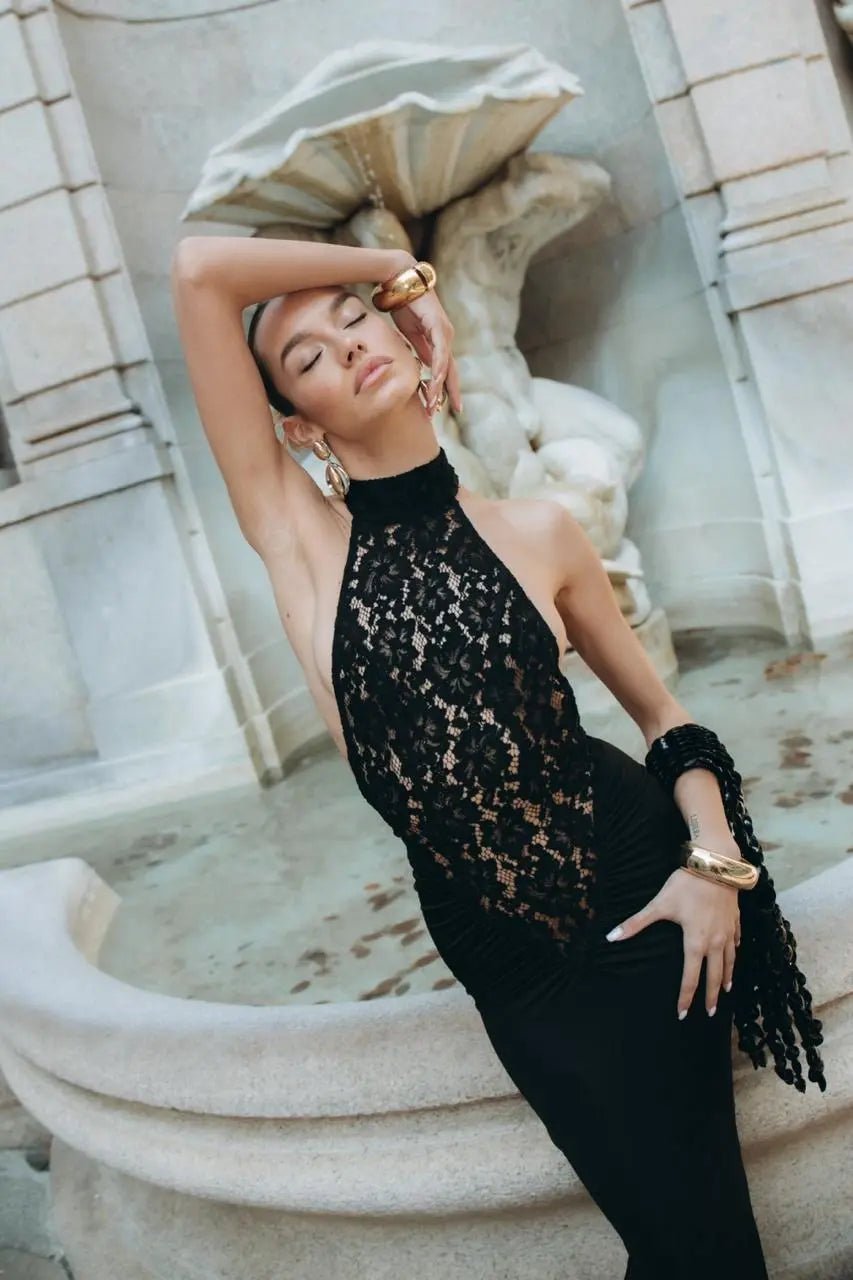 SOERA Riona Backless Bodycon Maxi Dress - Dresses -  Black S