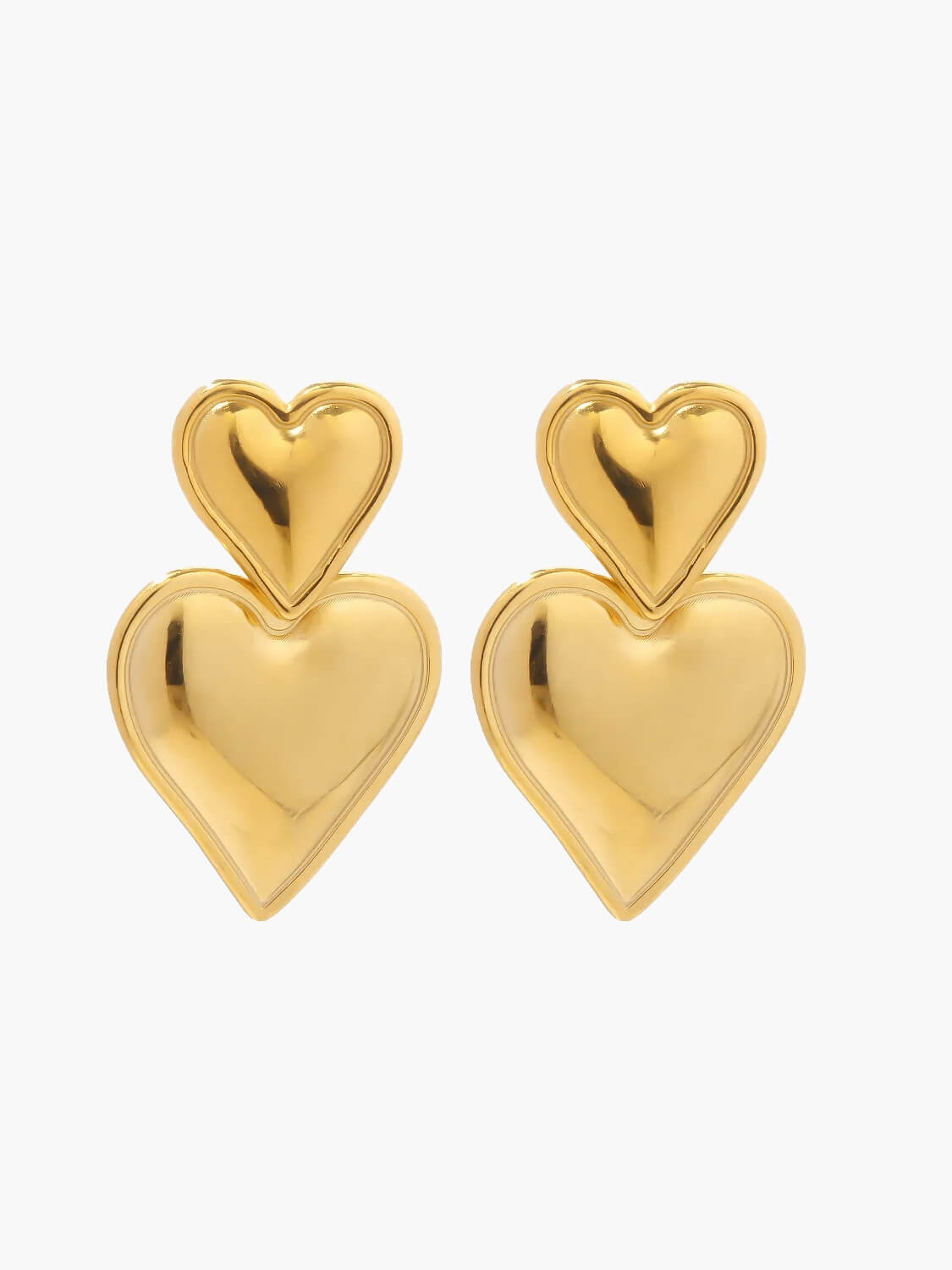 Heart earrings 14K gold plated - SOERA Store