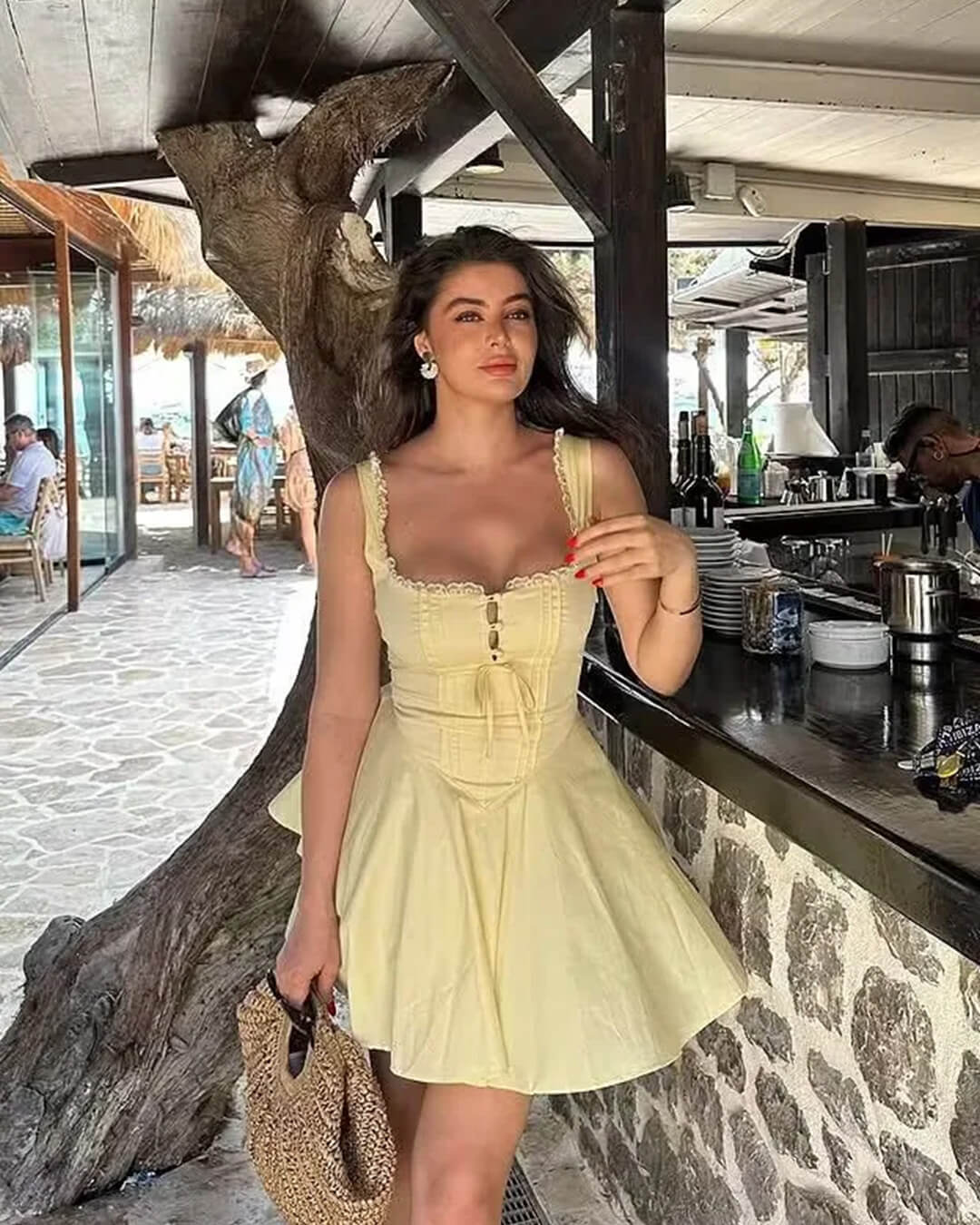 Robe mini Francine sans manches