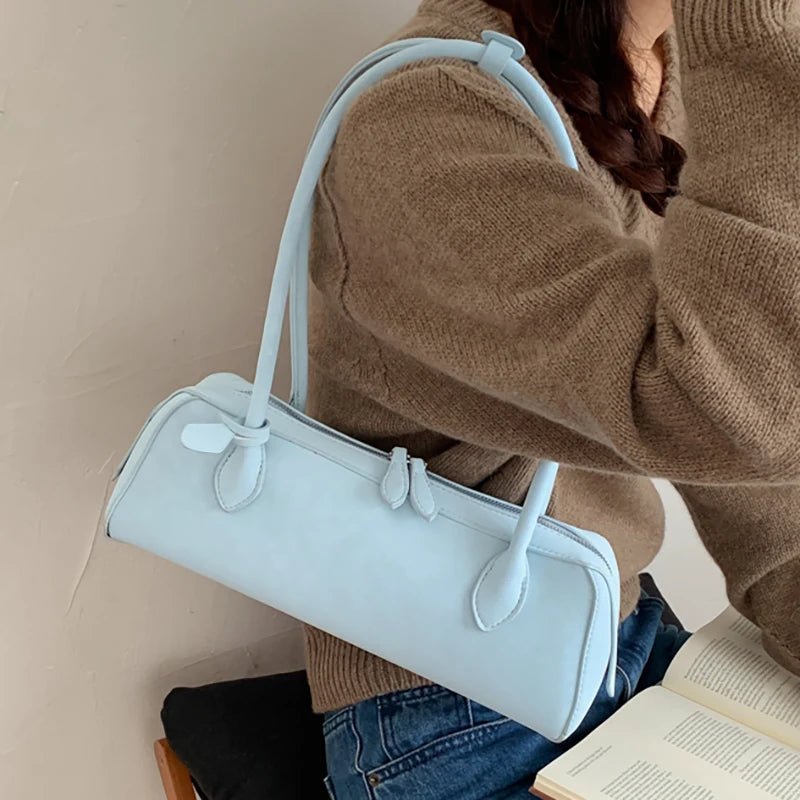 SOERA Adora Suede Baguette Bag - Handbags - 1005010811841873-;eA1775445302811213216 Blue