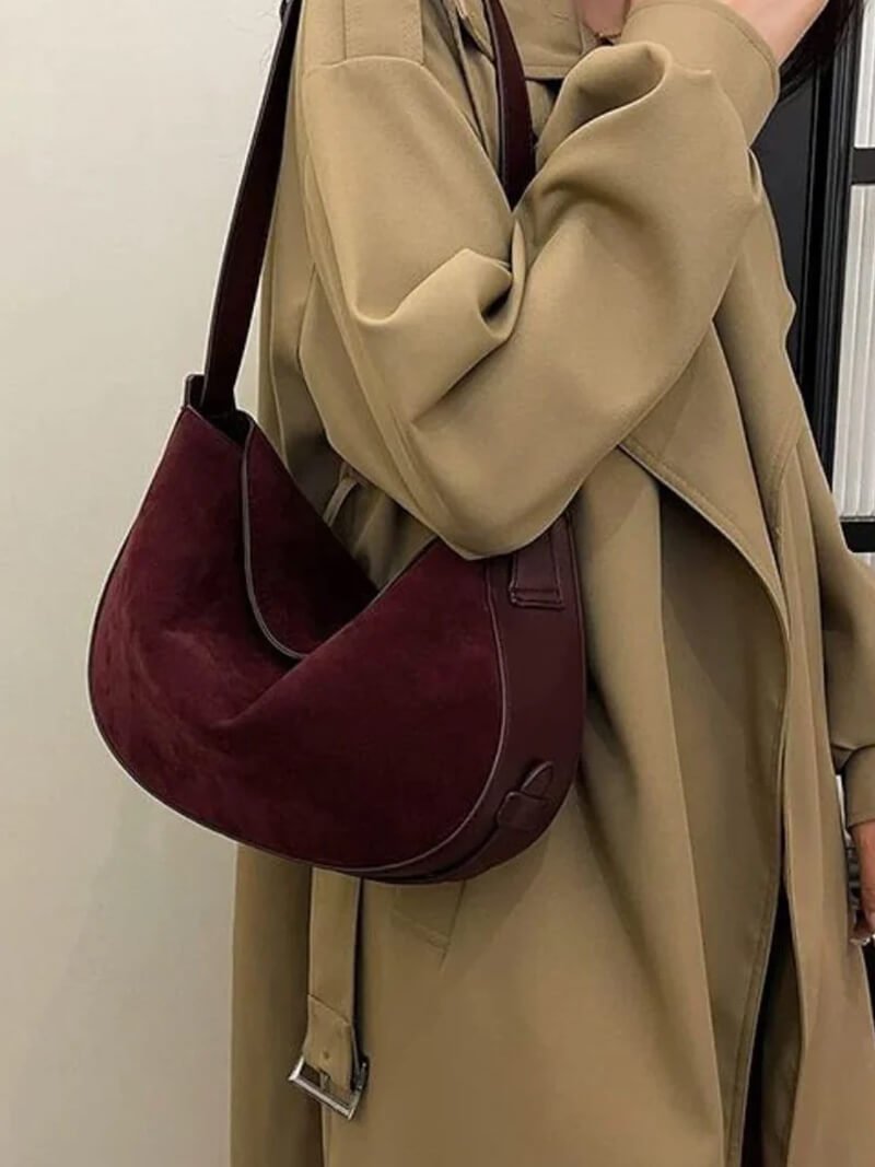 SOERA Lily Faux Suede Bag - Handbags - Soera-Lily-Faux-Suede-Bag-Beige Beige Regular